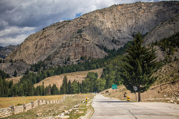 Keketuohai Scenic Spot and Clear River Water in Altay Region, Xinjiang, China