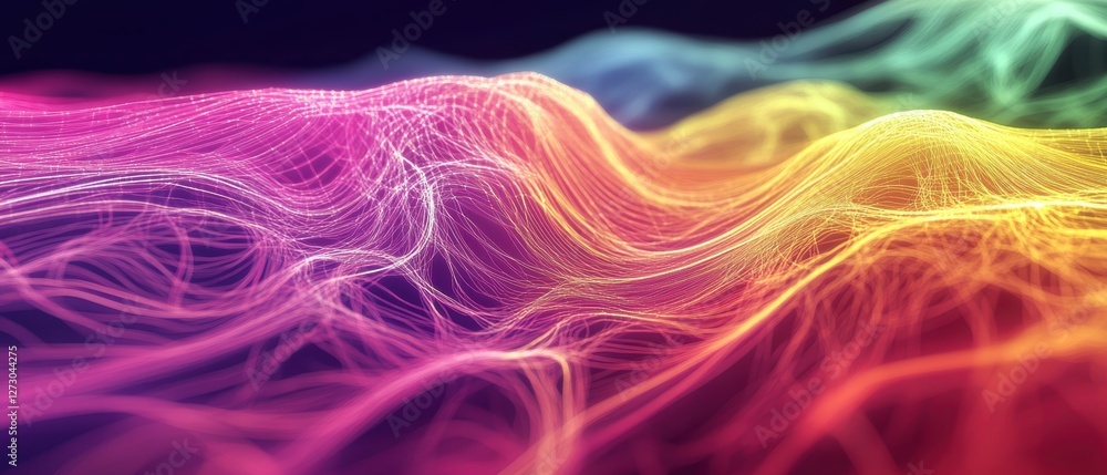Aufkleber conceptual analysis of vibrant gigapixel renderings for internet speed visualization