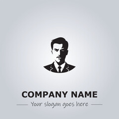 A Man logo company design illustration
