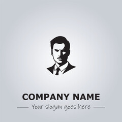 A Man logo company design illustration
