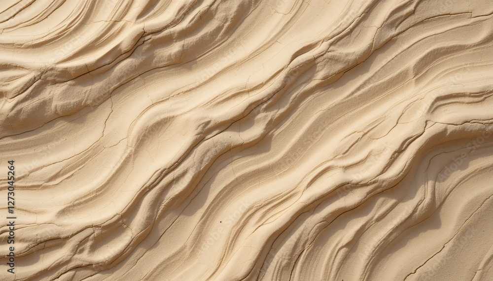 Poster abstract sand texture waves... beige desert surface creates flowing patterns. nature's beauty highli