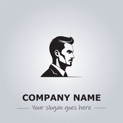 A Man logo company design illustration
