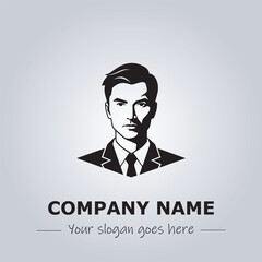A Man logo company design illustration
