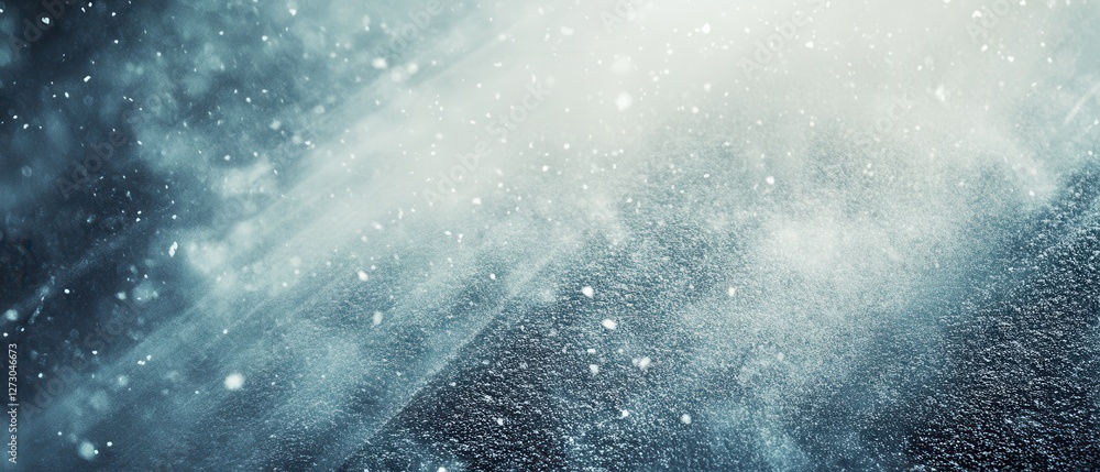 Poster light beams shining through mist creating atmospheric effects in dark background for inspiration and