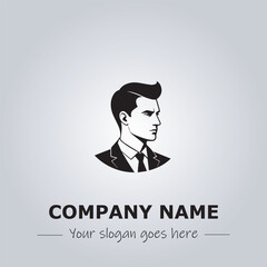 A Man logo company design illustration

