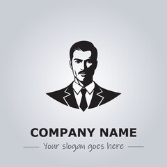 A Man logo company design illustration

