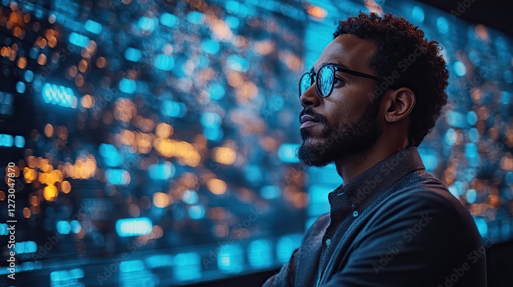 Poster secure data management administrator ensuring cyber security in data center server farm cloud comput