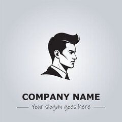 A Man logo company design illustration
