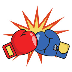 Boxing Gloves Illustration