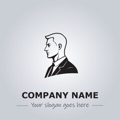 A Man logo company design illustration
