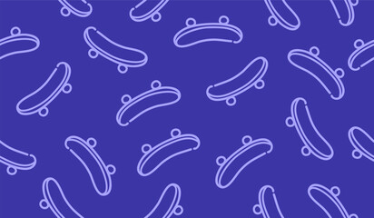 Skateboard deck pattern background vector design