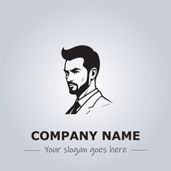 A Man logo company design illustration
