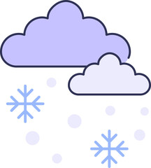 Snowfall Icon Illustrations