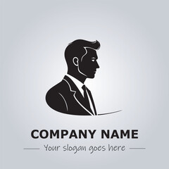 A Man logo company design illustration
