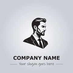 A Man logo company design illustration
