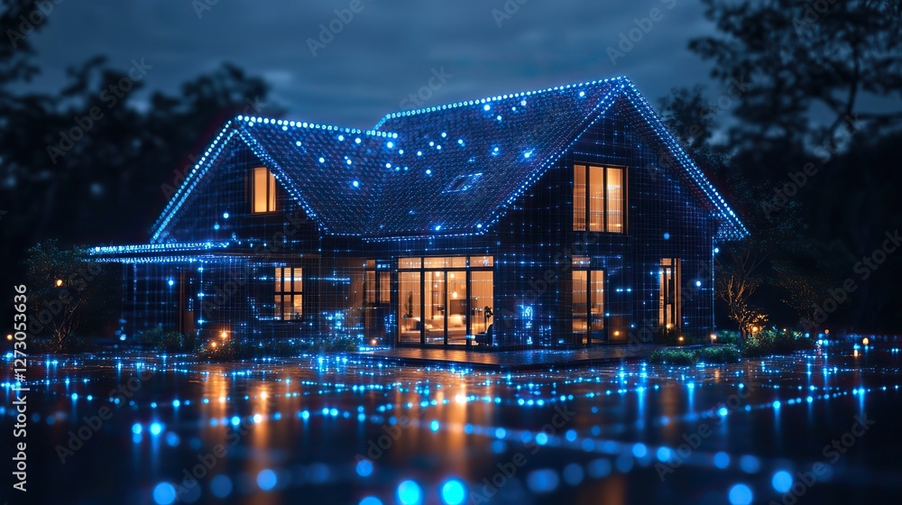 Poster smart home automation and connectivity a seamless internet of things iot ecosystem visual concept
