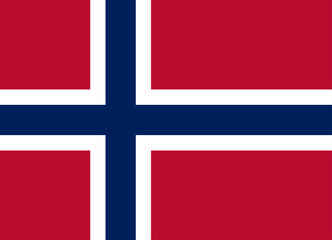 Fototapeta premium Norway. National Flag of Norway. Vector