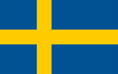 Obraz premium Sweden. National Flag of Sweden. Vector