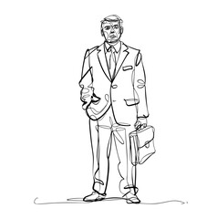 people working continuous one line vector drawing. Students preparing to exams, doing homework
