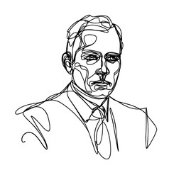 people working continuous one line vector drawing. Students preparing to exams, doing homework
