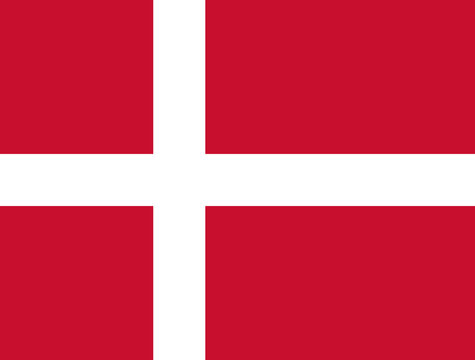 Denmark. National Flag of Denmark. Vector