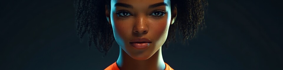 A model showcasing athletic wear that integrates fitness tracking and seamless smart fabric technology for enhanced performance