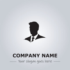 A Man logo company design illustration
