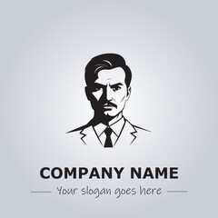 A Man logo company design illustration
