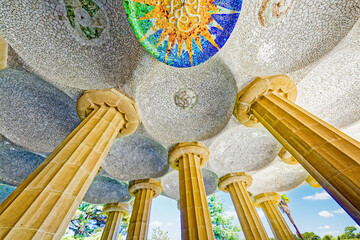 Barcelona. Gorgeous and amazing Park Guel .