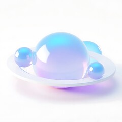 Naklejka premium Render of molecule 