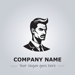 A Man logo company design illustration
