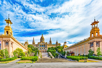 National Museum of Catalunia,Placa De Espanya Area. Barcelona.