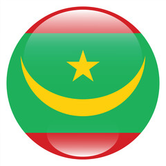 Mauritania flag circle icon vector illustration design