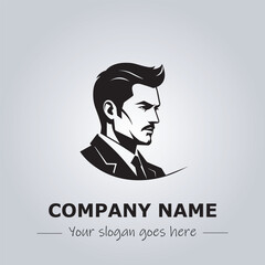 A Man logo company design illustration
