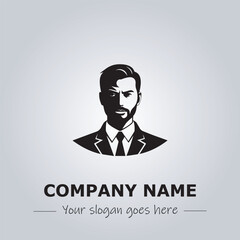 A Man logo company design illustration
