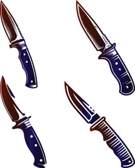 color vector knife image 