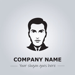 A Man logo company design illustration
