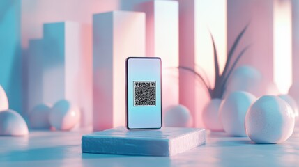 QR code scanning for digital health tracking. Featuring fitness and innovation