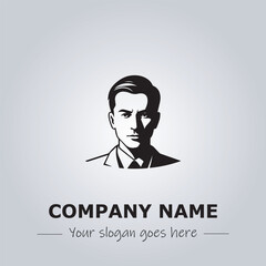 A Man logo company design illustration
