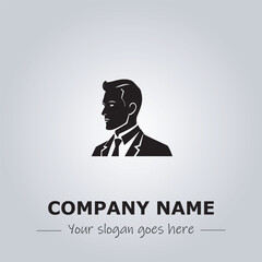 A Man logo company design illustration
