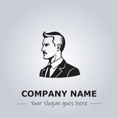 A Man logo company design illustration
