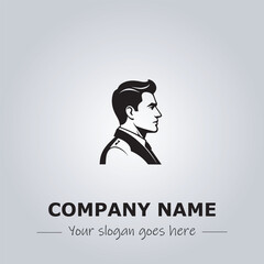 A Man logo company design illustration
