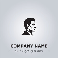 A Man logo company design illustration
