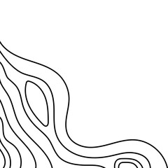 Topographic Line Corner