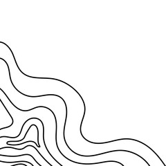 Topographic Line Corner