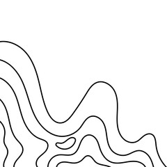 Topographic Line Corner