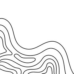 Topographic Line Corner