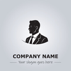 A Man logo company design illustration
