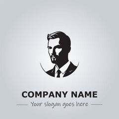 A Man logo company design illustration
