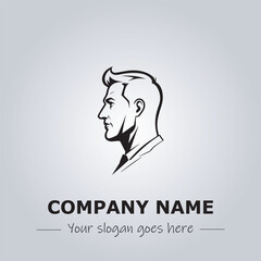 A Man logo company design illustration
